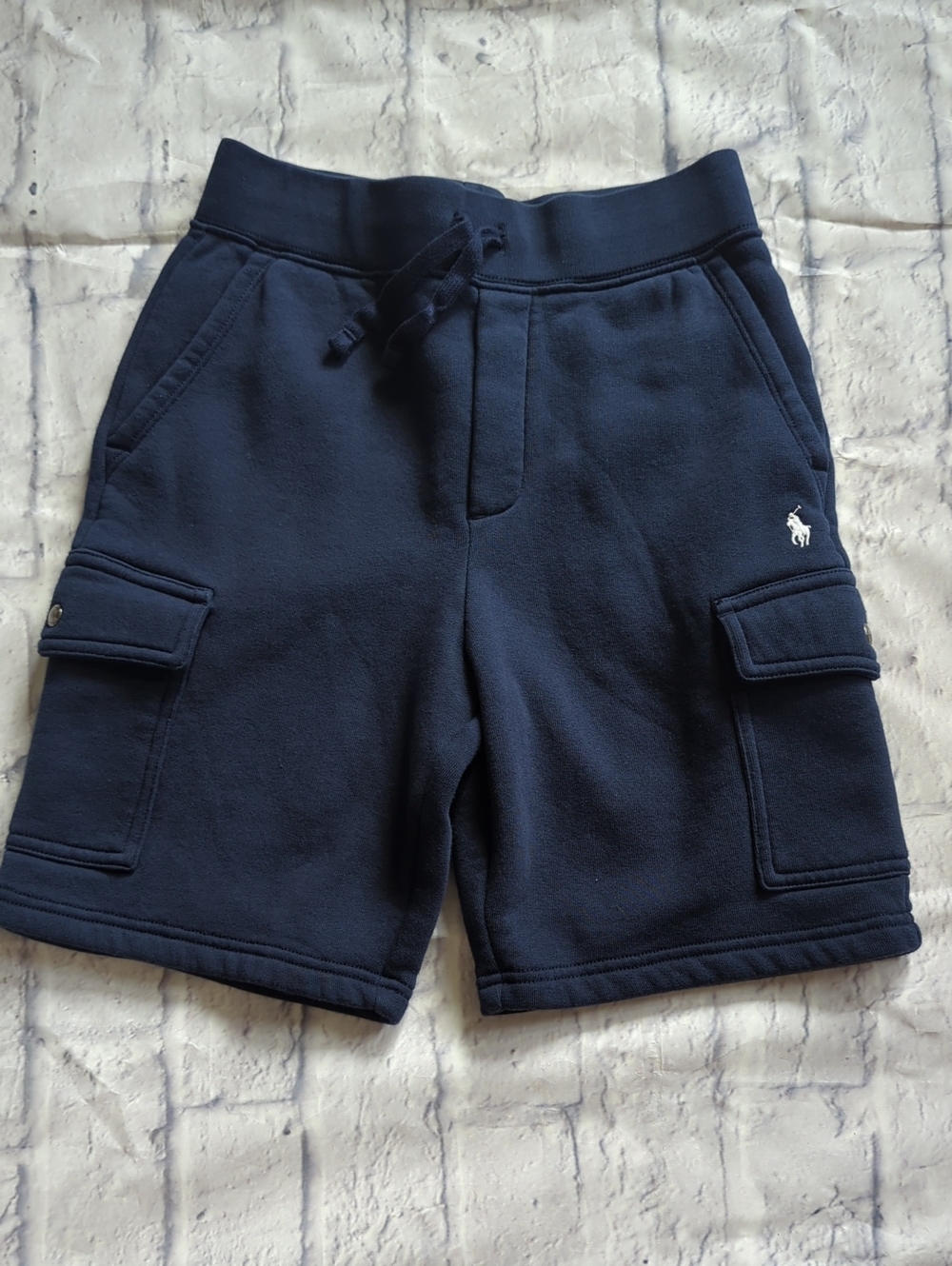 Polo by Ralph Lauren Boys Navy Cargo Sweat Shorts Size M (10-12)